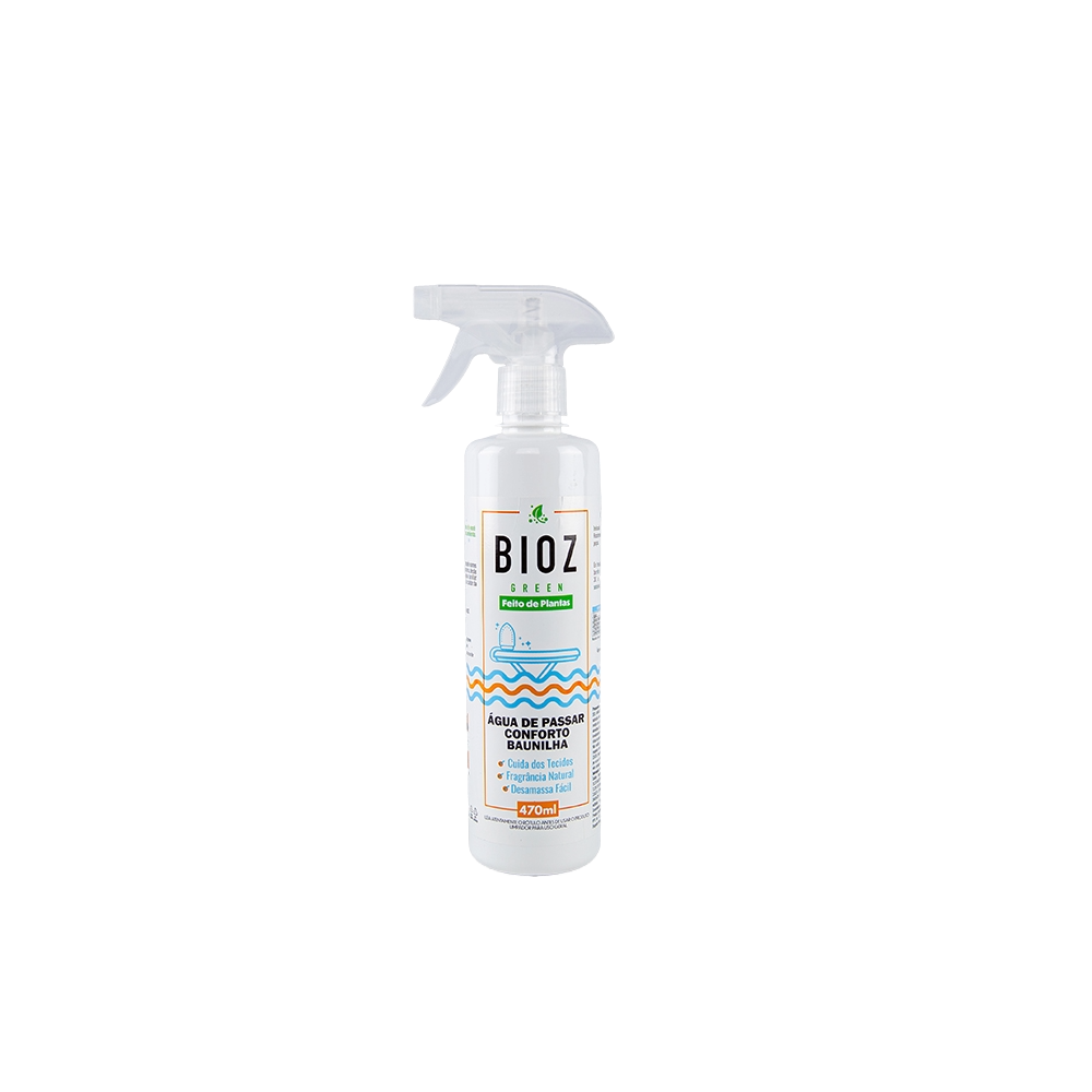 Água de Passar Roupa Biodegradável Conforto Baunilha BioZ Green 470ml