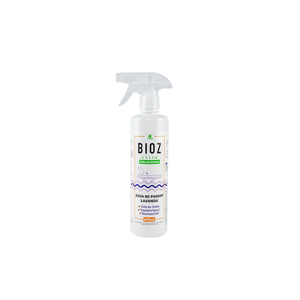 Kit 3X: Água de Passar Roupa Biodegradável Lavanda BioZ Green 470ml