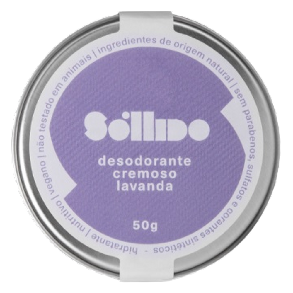 Kit 2X: Desodorante Cremoso Lavanda Sóllido 50g