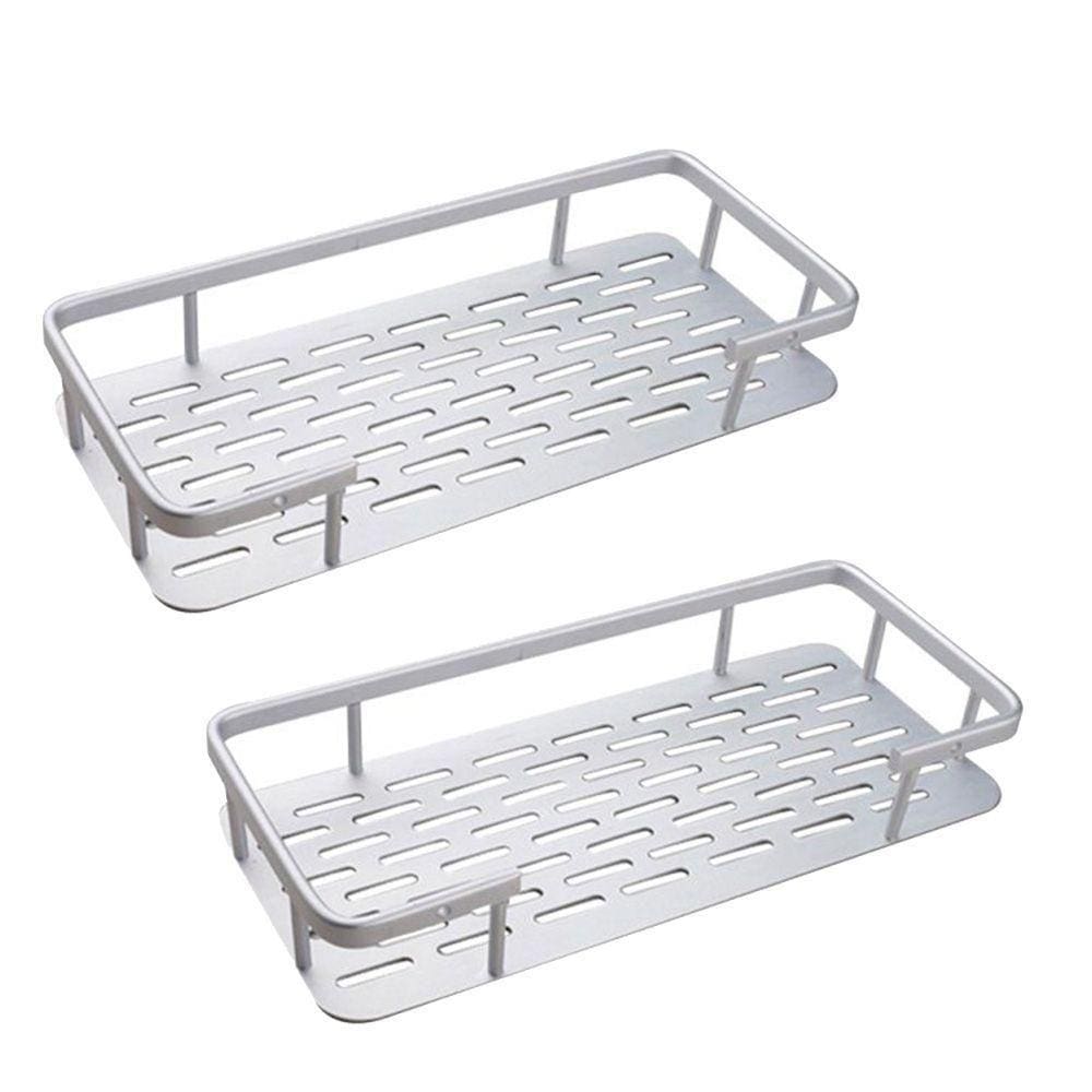 Porta Shampoo Prateleira Duplo Banheiro Parede Chuveiro Aluminio Sabonete