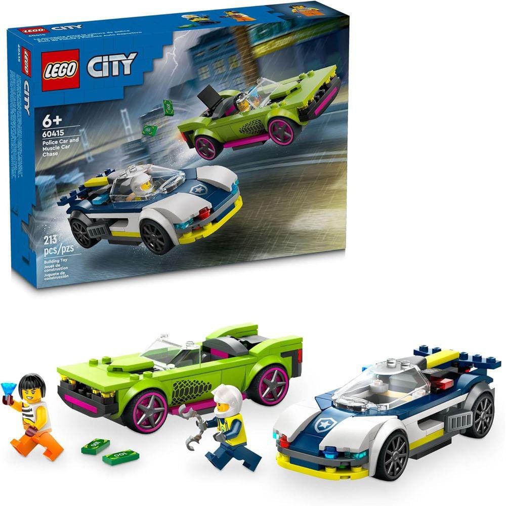 Lego City 60415 Perseguição de Carro da Polícia e Muscle car
