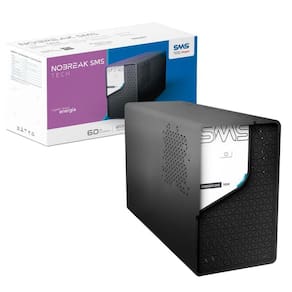 Nobreak 1200va Sms Tech, Entrada Bivolt Automático, Saída 115v, 8 Tomadas - 29304