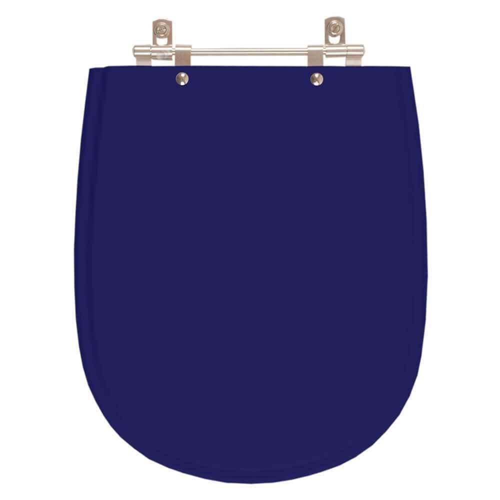 Assento Sanitário Paris Azul Cobalto Para Vaso Ideal Standard