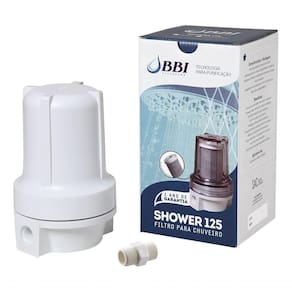 Kit 6 Filtro De água Anticloro Bbi Para Chuveiro Ducha Shower Branco Carvão Ativado Remove Cloro