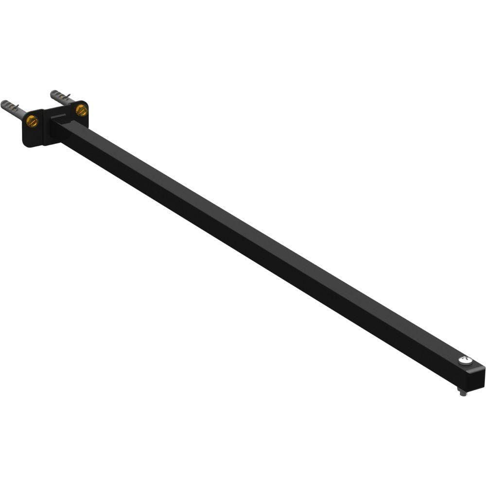 Suporte Refletor Base Reta Braço 70 Cm - Preto