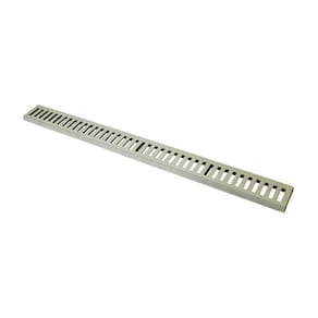 Ralo Grelha Linear Com Caixilho Em Alumínio Bege 15x100cm