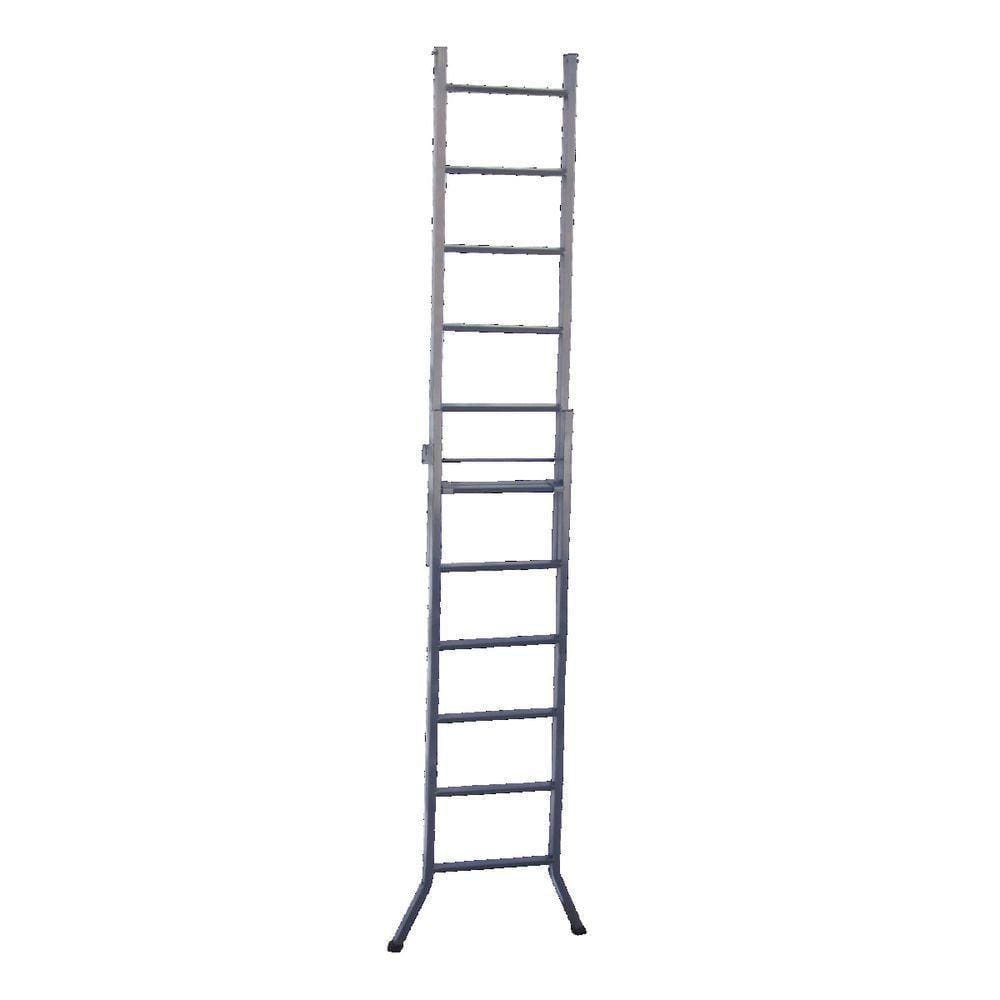 Escada 3 Em 1 Extensiva De Aço 11 E 6 Degraus 330Cm