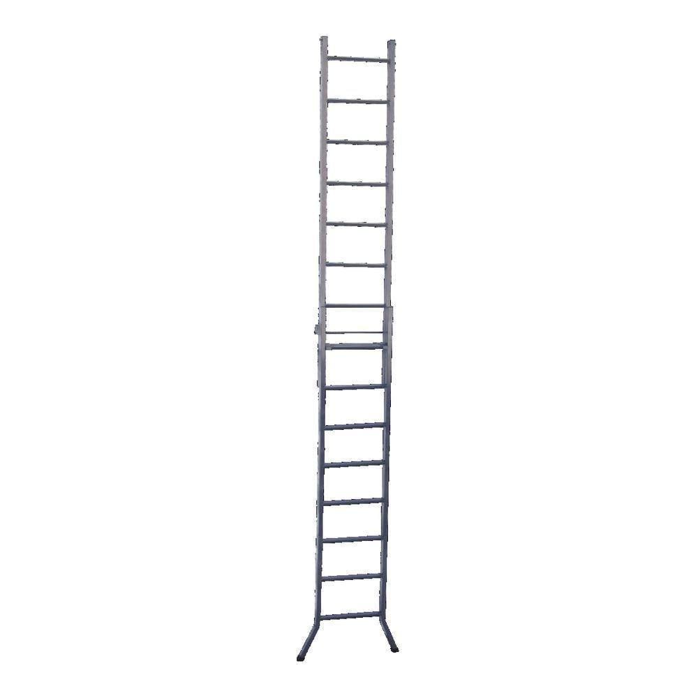Escada 3 Em 1 Extensiva De Aço 15 E 8 Degraus 450Cm