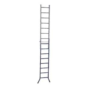 Escada 3 Em 1 Extensiva De Aço 15 E 8 Degraus 450Cm