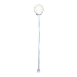 Poste E Luminária Colonial Globo P De Jardim Branco 100cm
