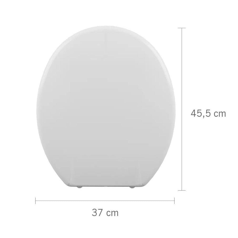 Assento Sanitário Almofadado Slim - Astra Branco