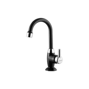 Torneira Pvc Lavatório Mesa Bancada 1195 F31 - Lorenzetti Preto Com Cromado