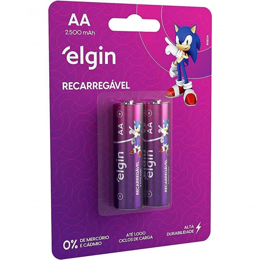 Pilha Elgin Recar. Aa C-2 2500mah 85066090