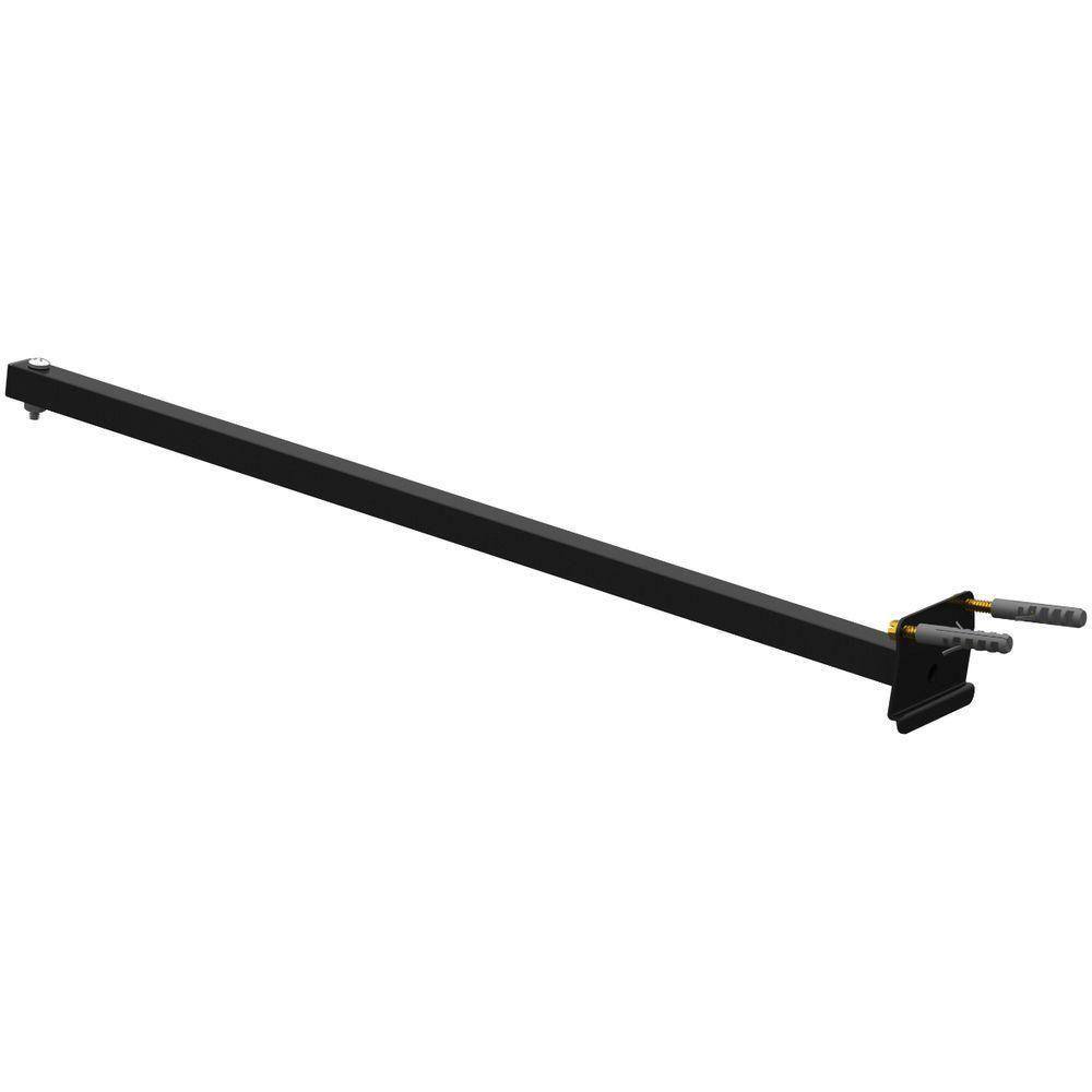 Suporte Refletor Parede Braço Inclinado 60 Cm - Preto
