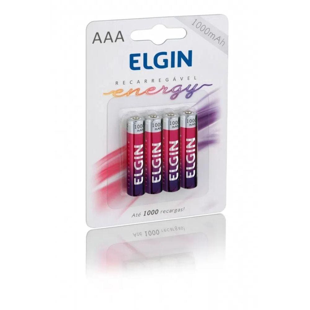 Pilha Elgin Recar. Aaa C-4 1000mah