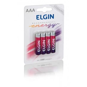 Pilha Elgin Recar. Aaa C-4 1000mah