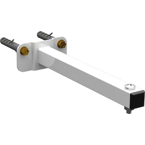 Suporte Refletor Base Reta Braço 20 Cm - Branco