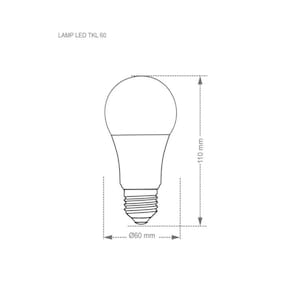 Lâmpada Led Tkl 60 9w - Taschibra 3000k (amarela)