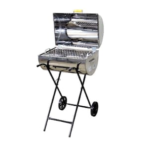 Churrasqueira Master Grill Inox Grelha E Carrinho 94X38X30Cm