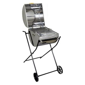 Churrasqueira Garden Grill Inox Grelha E Carrinho 94X40X35Cm