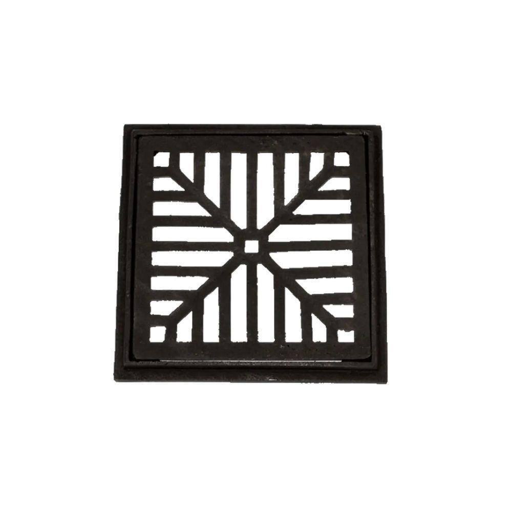 Ralo Com Caixilho De Ferro Fundido Captação Esgoto 35X35Cm