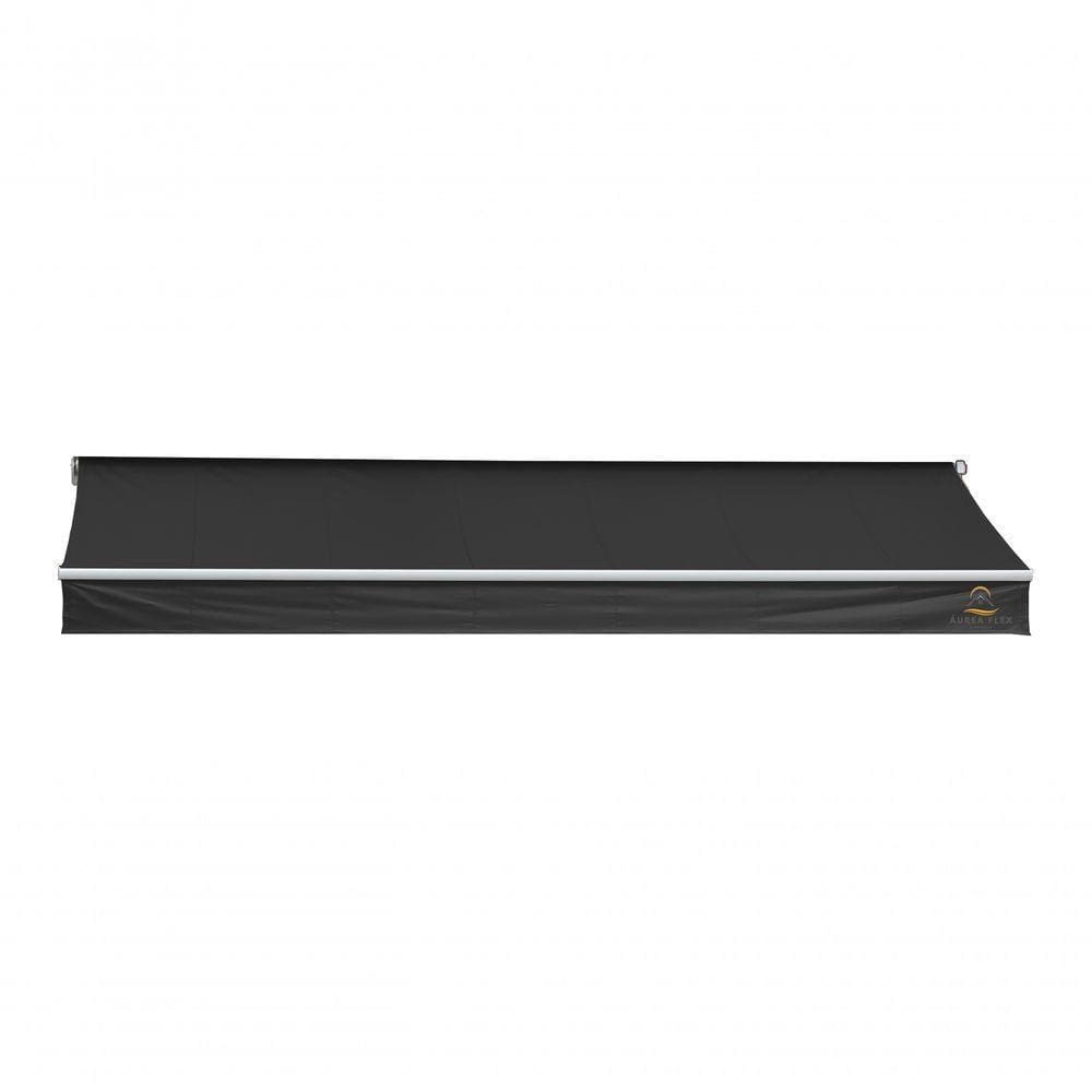 Toldo Articulado Flex - Pvc - 4,00m Cor Preto Projeção 1,50