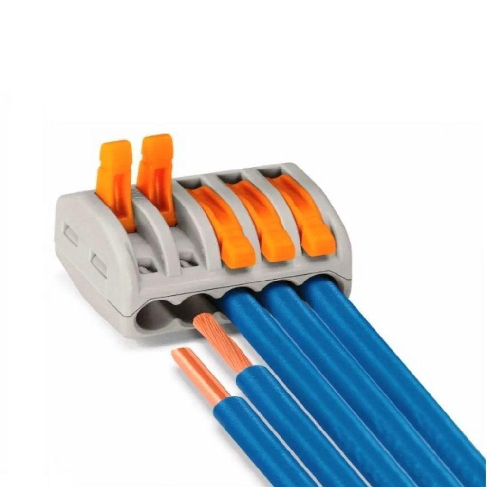Emenda Eletrica Conector Tipo Borne 20 Pcs Duplo Pct2