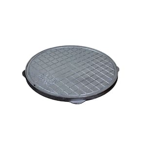 Tampa Tampão De Chão T020 Em Alumínio Circular Simples 20Cm