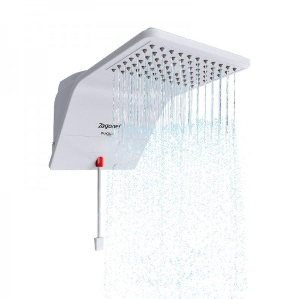 Ducha Chuveiro Eletrônica Com Led Ducali Zagonel - Branca Voltagem:220v 220v