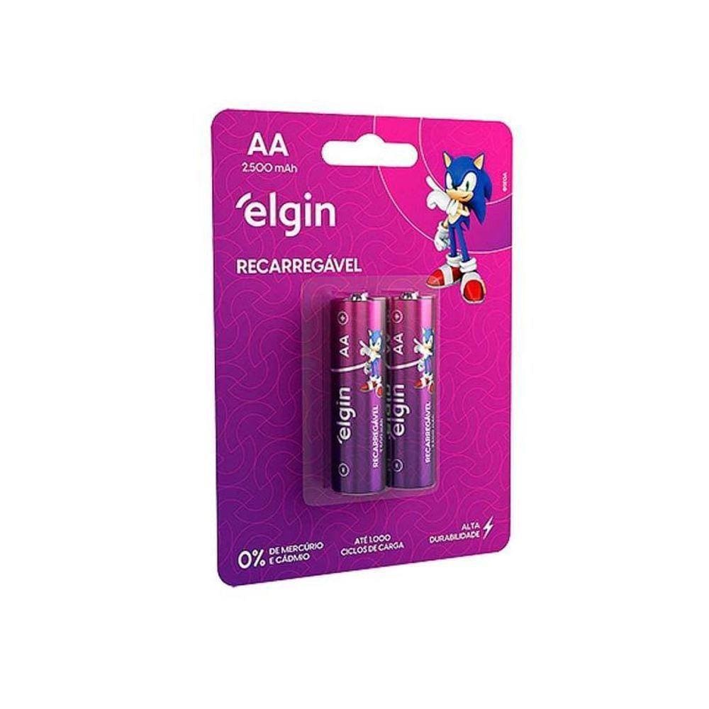 Pilha Recarregável Aa Elgin 2700mah Cartela C-2un - Pç - 2