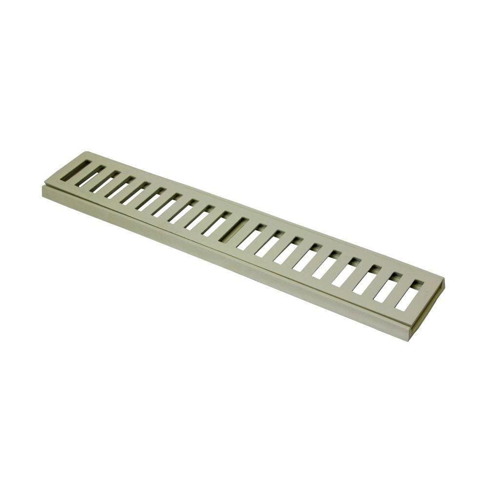 Ralo Grelha Linear Com Caixilho Em Alumínio Bege 20x50cm