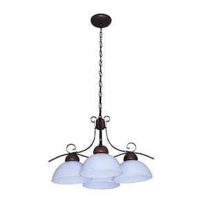 Lustre Requint Envelhecido 4 Lâmpadas 8906E