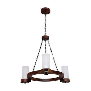 Lustre Country Envelhecido 3 Lâmpadas 1103E