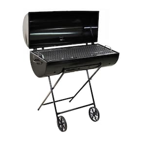 Churrasqueira Mega Grill Grelha Carrinho E Rodas 92X78X30Cm