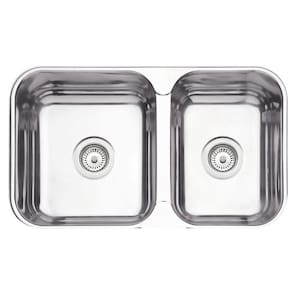 Cuba Tramontina Isis 2C 34 28 Bs Em Inox Polido 2 Válvulas,