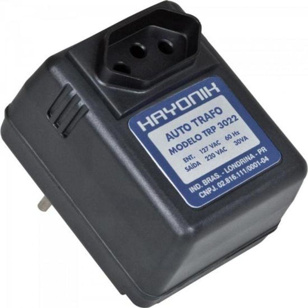 Auto Transformador Parede 127/220vac 30va Trp 3022 Hayonik