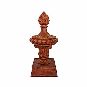 Pinha Abacaxi Estrela Com Base Ferro Fundido Pronto Artes