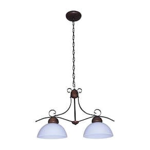 Lustre Requint Envelhecido 2 Lâmpadas 8904E