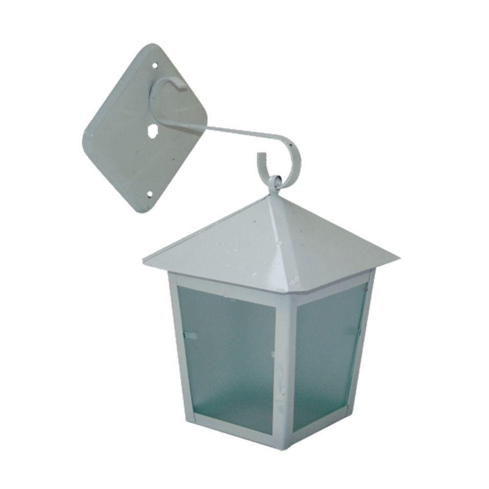 Luminária De Parede Verona Alumínio Fundido Branca 20X11Cm
