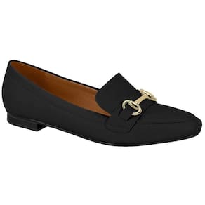 Sapato Social Feminino Mocassim Bico Fino  Vizzano Detalhes