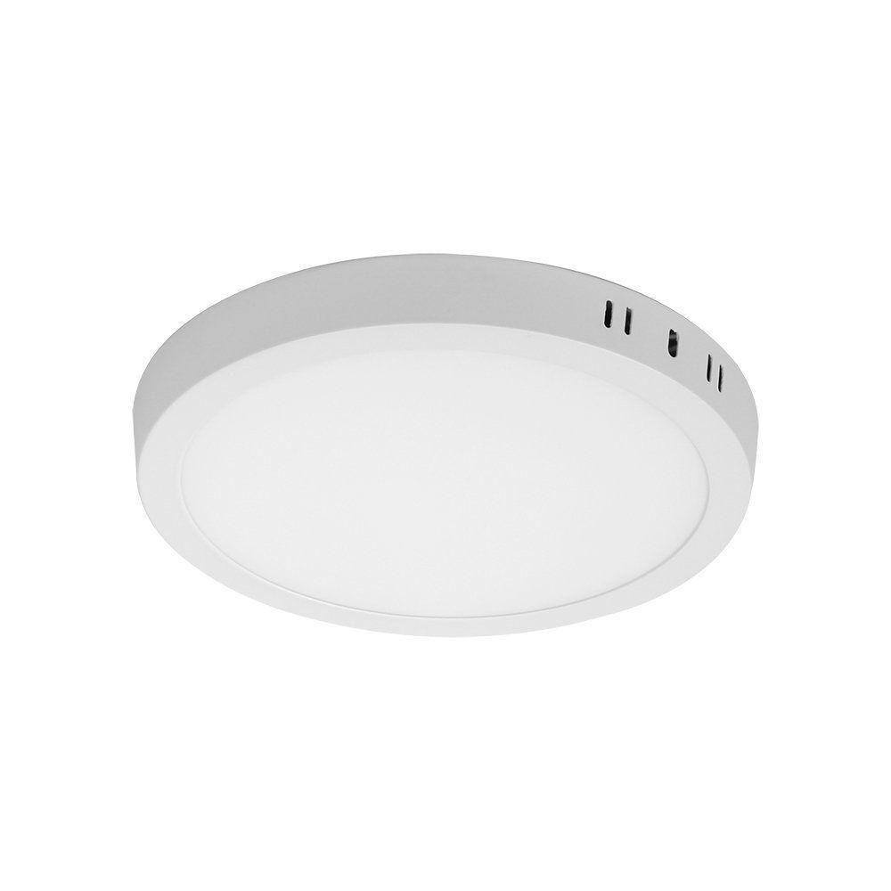 Painel Led 12w Redondo Sobrepor - Taschibra 3000k (amarela)
