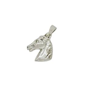 Pingente Prata 925 Cabeça Cavalo 3cm Hipismo Presente Maciço