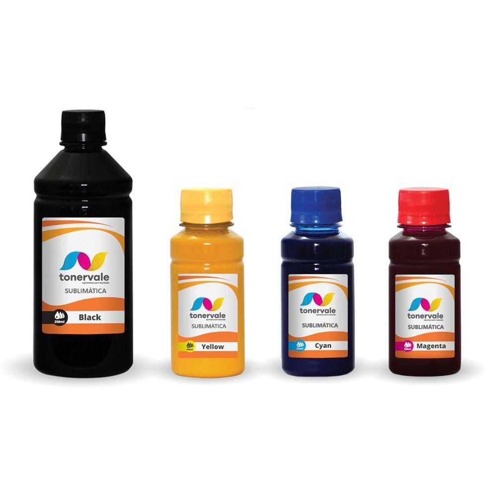 Kit 4 Tinta Sublimatica Para Epson L3150 L3250 T544 550ml