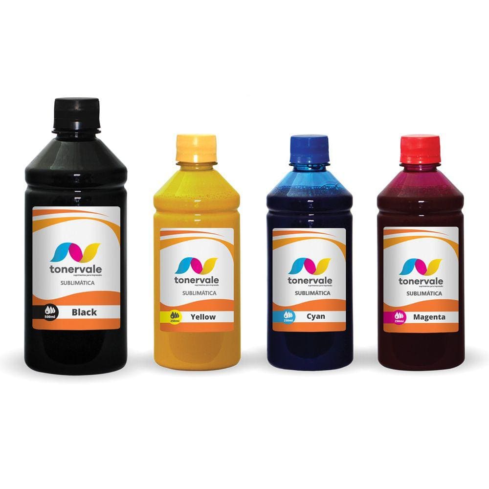 Kit 4 Tinta Sublimatica Para Epson L395 L396 L380 T664 1,25L