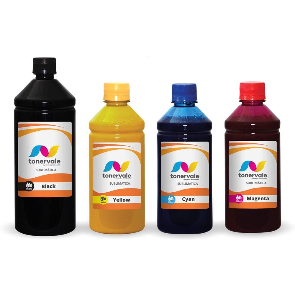 Kit 4 Tinta Sublimatica Para Epson L395 L396 L380 T664 2,5L