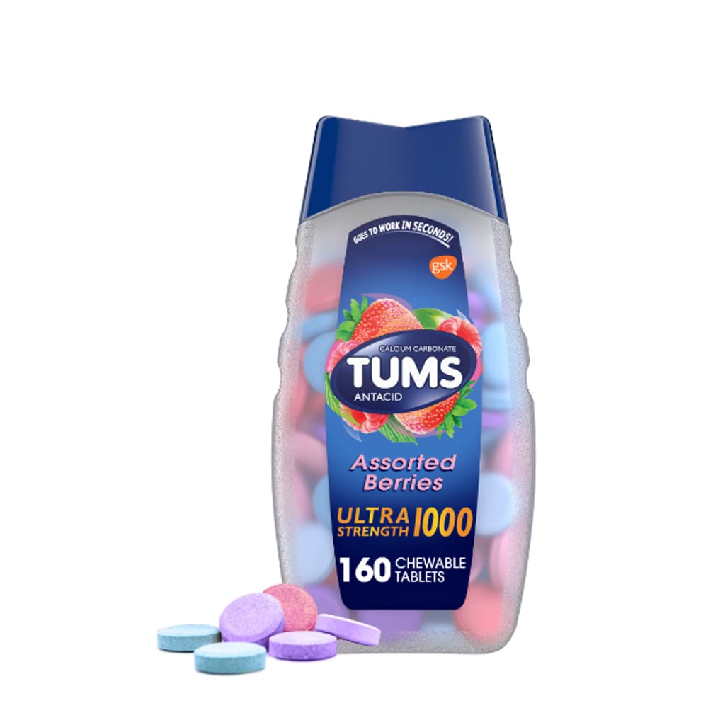 Pastilhas Tums Antiácido Ultra Forte Frutas Vermelhas -160un