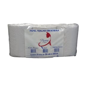 Papel Toalha Em Bobina Com 6 Rolos - Pierre