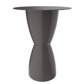 Mesa em Polipropileno Bery Grifit Cinza Mushroom