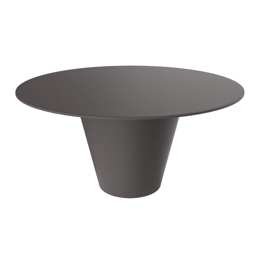 Mesa Tampo Polipropileno Fluo Grifit Cinza Mushroom