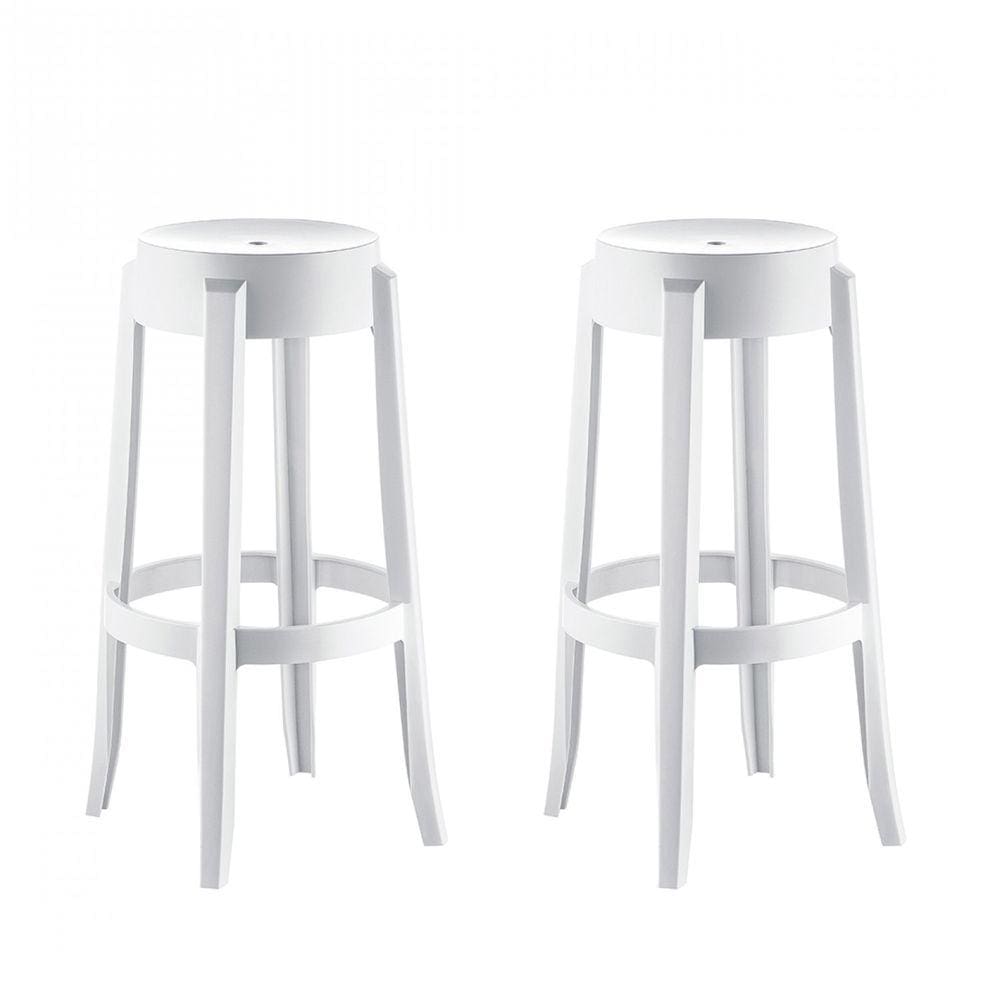 Conjunto 2 Banquetas Shine Plus UZ Branco